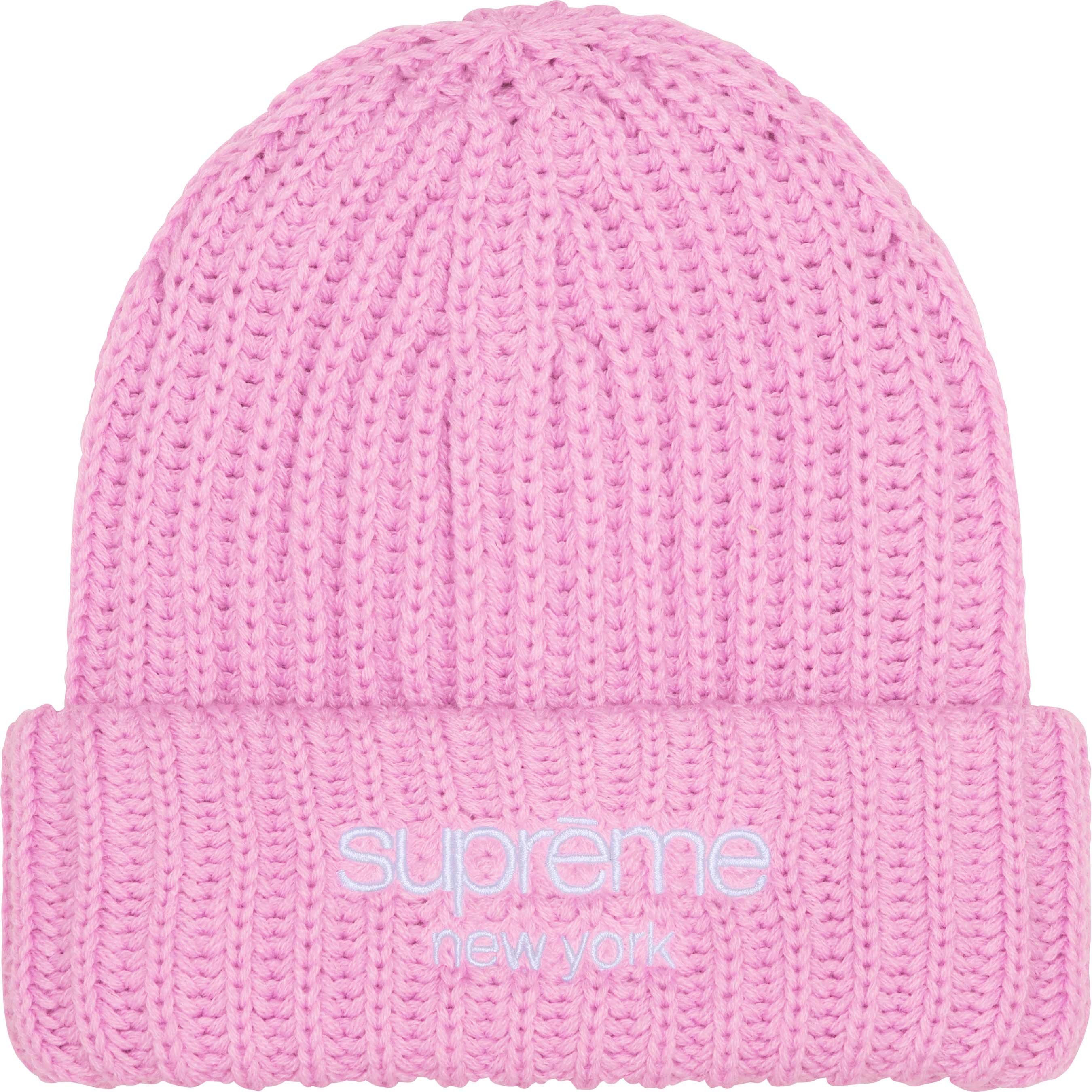 Chunky Rib Classic Logo Beanie view 4